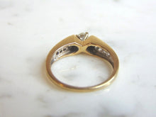 Load image into Gallery viewer, Womens Vintage Estate 14K Yellow Gold Diamond Anniversary Ring, 3.5g E1974