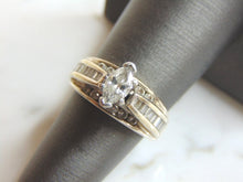 Load image into Gallery viewer, Womens Vintage Estate 14k White Gold Marquise Diamond Ring 6.4g #E1990