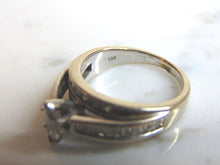Load image into Gallery viewer, Womens Vintage Estate 14k White Gold Marquise Diamond Ring 6.4g #E1990