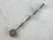 Load image into Gallery viewer, Womens Vintage Estate Sterling Silver CZ Pendant 1.8g E2019