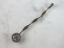 Load image into Gallery viewer, Womens Vintage Estate Sterling Silver CZ Pendant 1.8g E2019