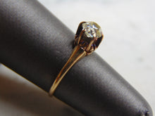 Load image into Gallery viewer, Womens Vintage Estate 14k Gold Diamond Engagement Ring 1.7g #E2071