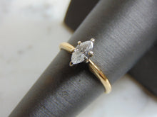 Load image into Gallery viewer, Womens Vintage Estate 14K Yellow Gold Marquise Diamond Engagement Ring  2.0g #E2084
