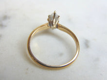 Load image into Gallery viewer, Womens Vintage Estate 14K Yellow Gold Marquise Diamond Engagement Ring  2.0g #E2084