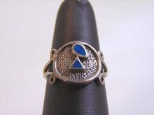 Load image into Gallery viewer, Womens Vintage Estate Sterling Silver Modern Abstract Turquoise Ring 3.1g E2098
