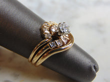 Load image into Gallery viewer, Womens Vintage Estate 14K Yellow Gold Diamond Ring 5.8g E2132