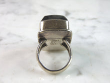 Load image into Gallery viewer, Womens Vintage Estate Sterling Silver Modernist Onyx Ring 23g E2165