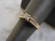 Load image into Gallery viewer, Womens Vintage Estate 14k Yellow Gold Diamond Engagement Ring 3.4g E2195