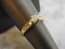 Load image into Gallery viewer, Womens Vintage Estate 14k Yellow Gold Diamond Engagement Ring 3.4g E2195