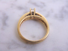 Load image into Gallery viewer, Womens Vintage Estate 14k Yellow Gold Diamond Engagement Ring 3.4g E2195