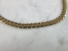 Load image into Gallery viewer, Womens Vintage Estate 14K Yellow Gold Chain Bracelet 5.1g E2210
