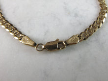 Load image into Gallery viewer, Womens Vintage Estate 14K Yellow Gold Chain Bracelet 5.1g E2210