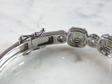 Load image into Gallery viewer, Womens Vintage Estate Sterling Silver Citrine CZ Bangle Bracelet 15.4g E2232