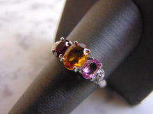 Load image into Gallery viewer, Womens Vintage Estate 14K Gold Multi Stone Diamond Ring, 3.8g E2244