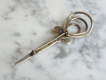 Load image into Gallery viewer, Womens Vintage Estate Sterling Silver Brooch W/ Modern Design 10.8g E2262