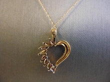 Load image into Gallery viewer, Womens Vintage Estate 14K Gold Multi Stone Heart Pendant w/ Necklace 2.3g E2263