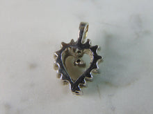 Load image into Gallery viewer, Womens Vintage Estate 14K White Gold Diamond Heart Pendant 1.6g E2272