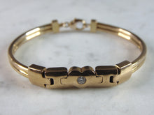 Load image into Gallery viewer, Womens Vintage Estate 14K Yellow Gold Diamond Bracelet  25.7g E2277