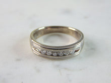 Load image into Gallery viewer, Womens Vintage Estate 10K White Gold Diamond Ring 5g E2310