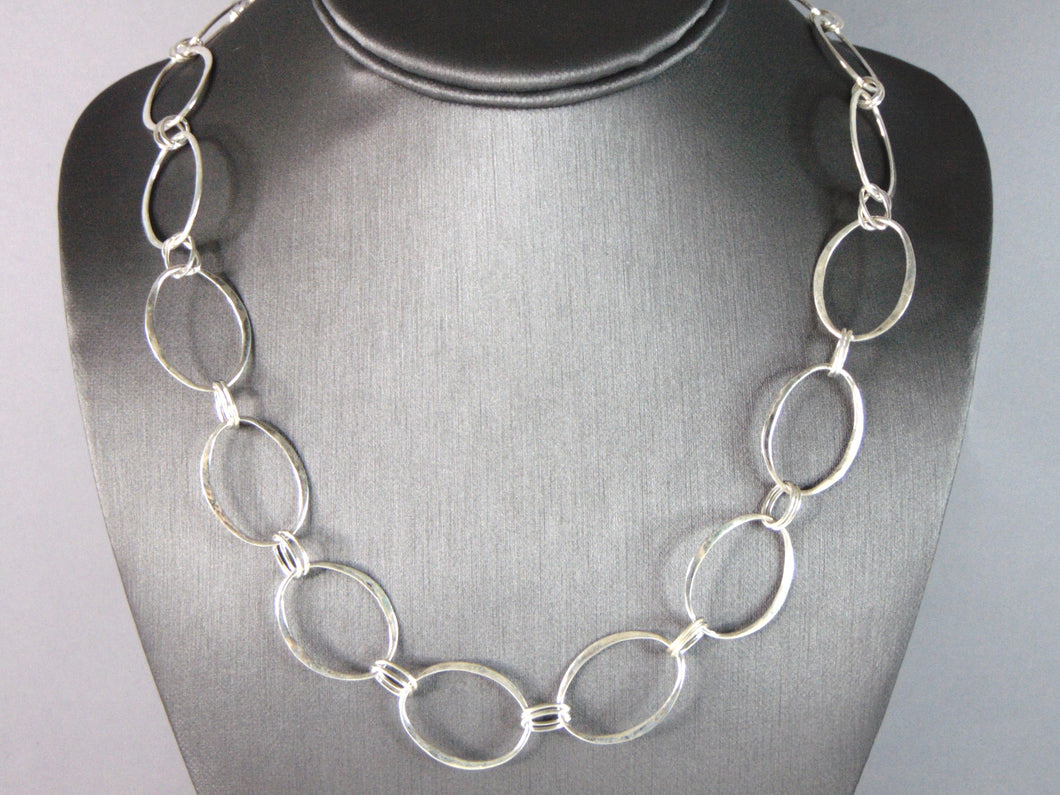 Women's Vintage Estate Sterling Silver RLM Studio Necklace 33.6g E2318
