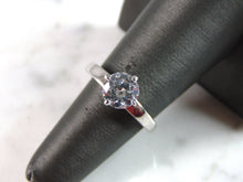 Load image into Gallery viewer, Womens Vintage Estate Sterling Silver Modernist CZ Ring 3.3g E2326