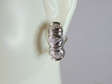 Load image into Gallery viewer, Womens Vintage Estate 18K White Gold Diamond Earrings 6.4g E2371