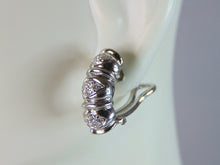 Load image into Gallery viewer, Womens Vintage Estate 18K White Gold Diamond Earrings 6.4g E2371