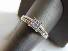 Load image into Gallery viewer, Womens Vintage Estate 10K White Gold Ring w/ Diamonds, 3.2g, E2378