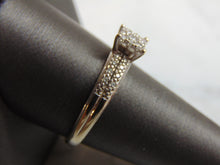 Load image into Gallery viewer, Womens Vintage Estate 10K White Gold Ring w/ Diamonds, 3.2g, E2378