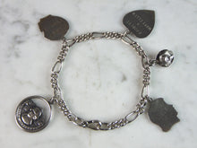 Load image into Gallery viewer, Womens Vintage Estate Sterling Silver Charm Bracelet 22.5g E2381