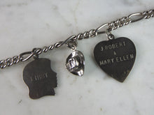 Load image into Gallery viewer, Womens Vintage Estate Sterling Silver Charm Bracelet 22.5g E2381