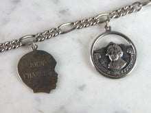 Load image into Gallery viewer, Womens Vintage Estate Sterling Silver Charm Bracelet 22.5g E2381
