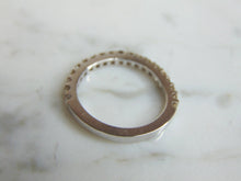 Load image into Gallery viewer, Womens Vintage Estate 14K White Gold Diamond Ring 2.7g E2386