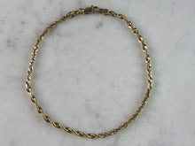 Load image into Gallery viewer, Womens Vintage Estate 14K Yellow Gold Chain Bracelet 2.8g E2410