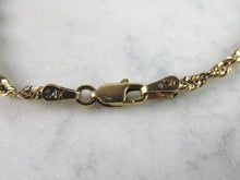 Load image into Gallery viewer, Womens Vintage Estate 14K Yellow Gold Chain Bracelet 2.8g E2410