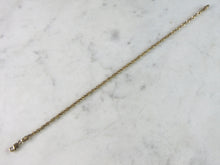 Load image into Gallery viewer, Womens Vintage Estate 14K Yellow Gold Chain Bracelet 2.8g E2410