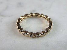 Load image into Gallery viewer, Womens Vintage Estate 14K Yellow Gold CZ Ring 2.3g E2437
