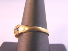 Load image into Gallery viewer, Womens Vintage Estate 14K Yellow Gold Ring w/ CZ &amp; Sapphire Stones 4.9g #E2460