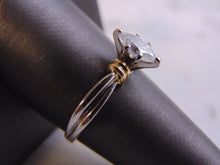Load image into Gallery viewer, Womens Vintage Estate 14k White &amp; Yellow Gold Marquise Diamond Ring 3.6g #E2461