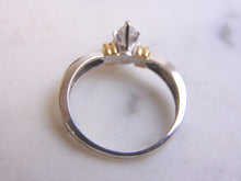 Load image into Gallery viewer, Womens Vintage Estate 14k White &amp; Yellow Gold Marquise Diamond Ring 3.6g #E2461