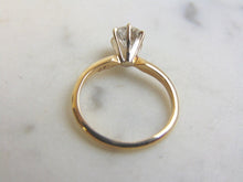 Load image into Gallery viewer, Womens Vintage Estate 14k Gold Solitaire Diamond Ring 1.8g E2486