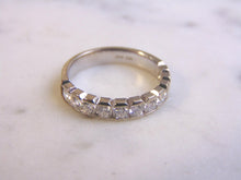 Load image into Gallery viewer, WOMENS VINTAGE ESTATE 14K WHITE GOLD DIAMOND RING 3.1g E2493
