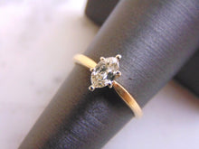 Load image into Gallery viewer, Womens Vintage Estate 14K Yellow Gold Marquise Diamond Engagement Ring  2.1g #E2496