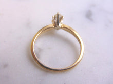 Load image into Gallery viewer, Womens Vintage Estate 14K Yellow Gold Marquise Diamond Engagement Ring  2.1g #E2496