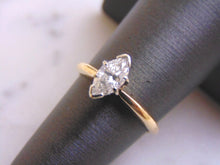 Load image into Gallery viewer, Womens Vintage Estate 14K Yellow Gold Marquise Diamond Engagement Ring  2.5g E2497