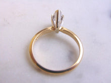 Load image into Gallery viewer, Womens Vintage Estate 14K Yellow Gold Marquise Diamond Engagement Ring  2.5g E2497