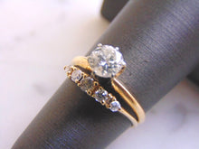 Load image into Gallery viewer, Womens Vintage Estate 14K Yellow Gold Diamond Engagement Ring w/ Over 1ct Diamonds 2.8g E2498
