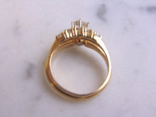 Load image into Gallery viewer, Womens Vintage Estate 14K Yellow Gold Diamond Engagement Ring w/ Over 1ct Diamonds 2.8g E2498