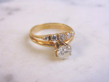 Load image into Gallery viewer, Womens Vintage Estate 14K Yellow Gold Diamond Engagement Ring w/ Over 1ct Diamonds 2.8g E2498