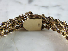 Load image into Gallery viewer, Womens Vintage Estate 14K Yellow Gold Bracelet 33.8g E2502